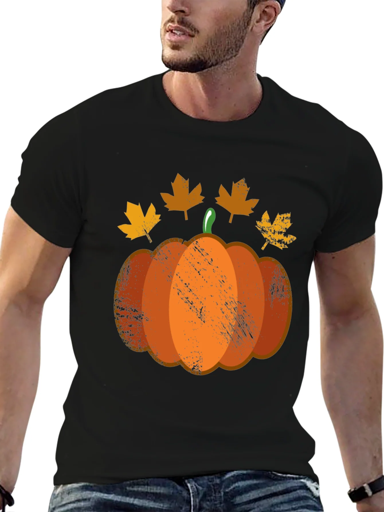 Fall Pumpkin T-Shirt - Autumn Harvest Apparel
