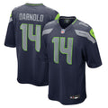 Seattle Seahawks Sam Darnold College Navy Team Game Jersey
