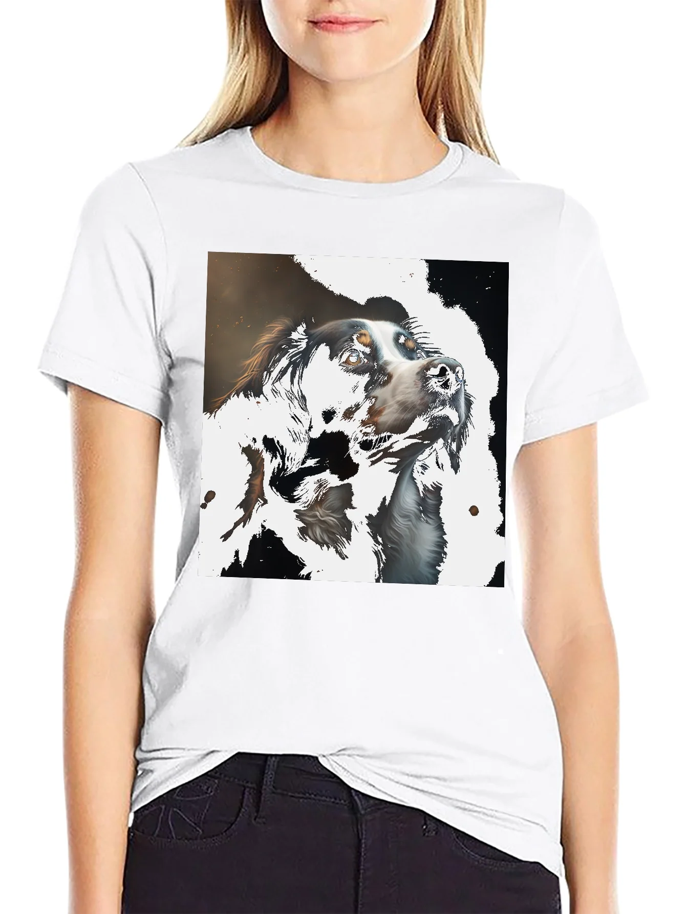 Dog Art T-Shirt - Stylish Canine Graphic Tee