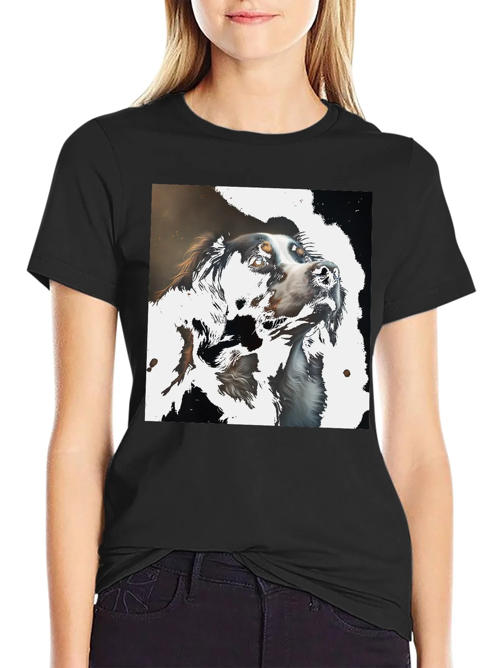 Dog Art T-Shirt - Stylish Canine Graphic Tee