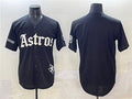 Houston Astros Blank Black Gothic 'Houston Born Barrio Raised' Limited Stitched Baseball Jersey