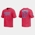 #17 JOSE BERRIOS PUERTO RICO BASEBALL 2023 WORLD BASEBALL CLASSIC JERSEYC RED Stitches Baseball Jerseys