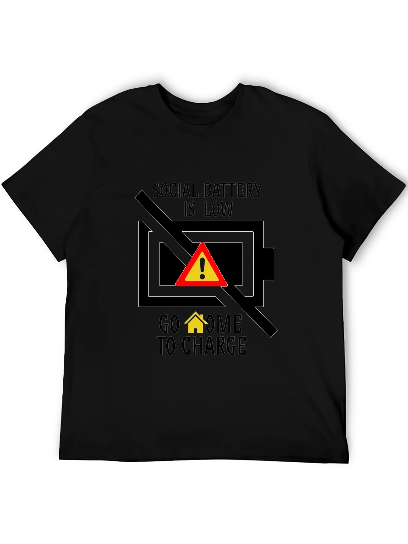 Social Battery Low T-Shirt - Introvert Humor Tee