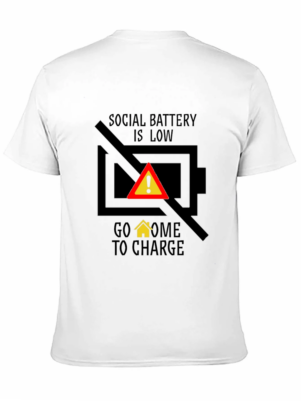Social Battery Low T-Shirt - Introvert Humor Tee