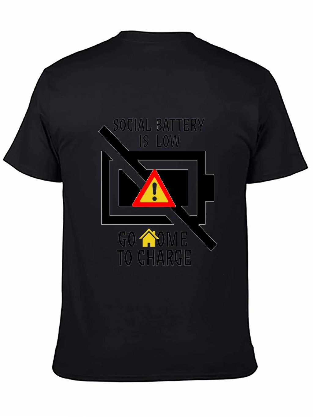 Social Battery Low T-Shirt - Introvert Humor Tee