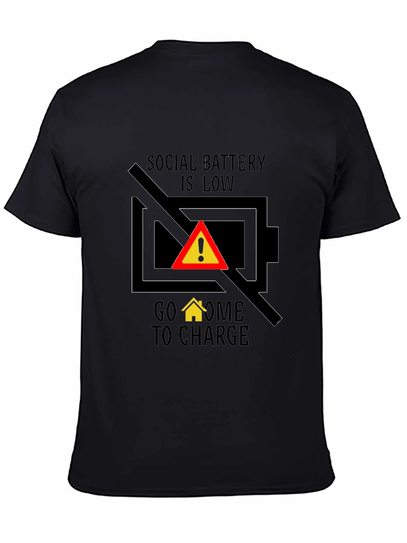Social Battery Low T-Shirt - Introvert Humor Tee