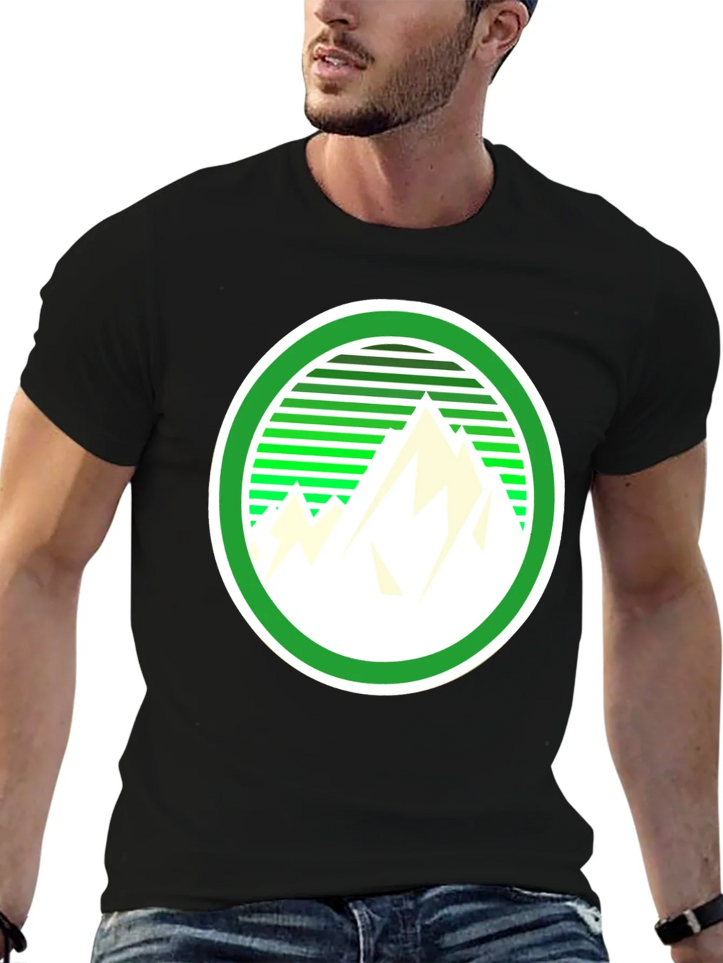 Mountain Graphic Tee - Retro Style