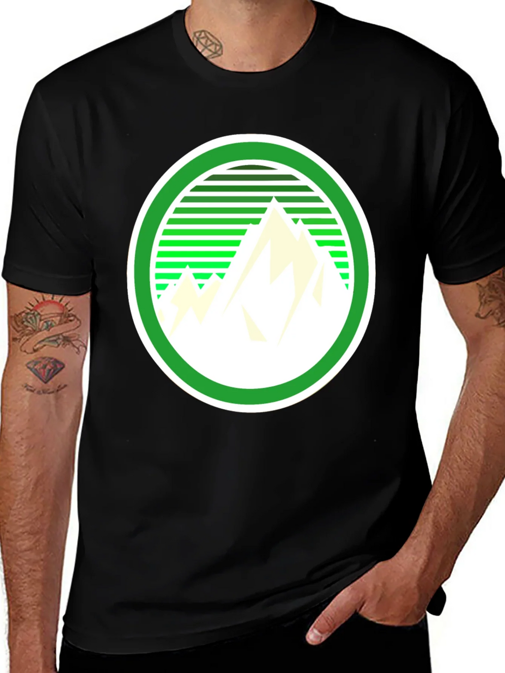 Mountain Graphic Tee - Retro Style