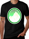 Mountain Graphic Tee - Retro Style