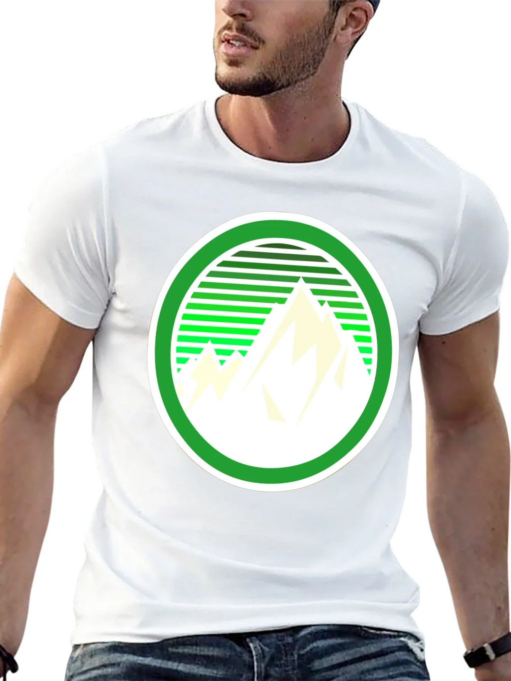 Mountain Graphic Tee - Retro Style