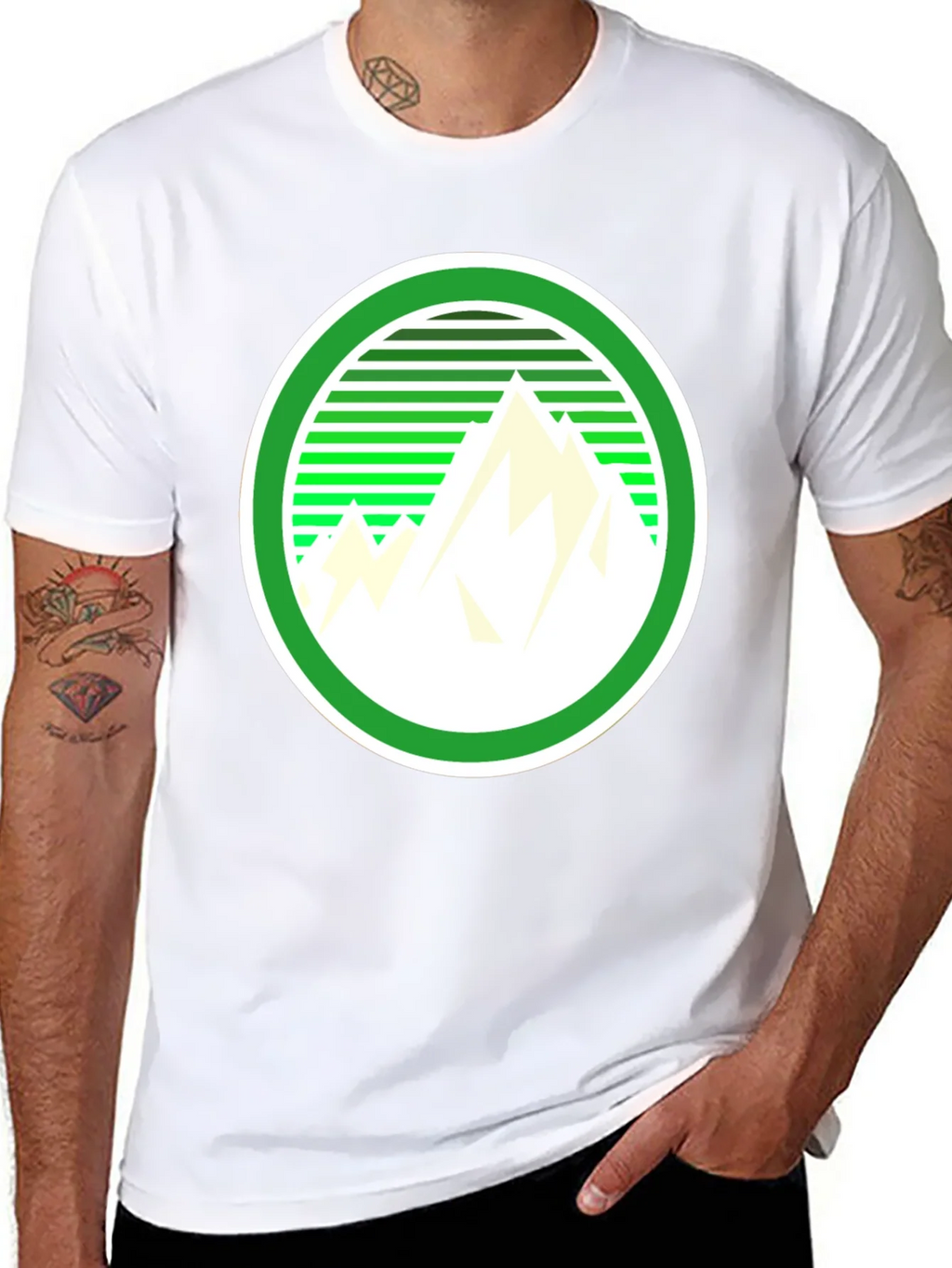 Mountain Graphic Tee - Retro Style