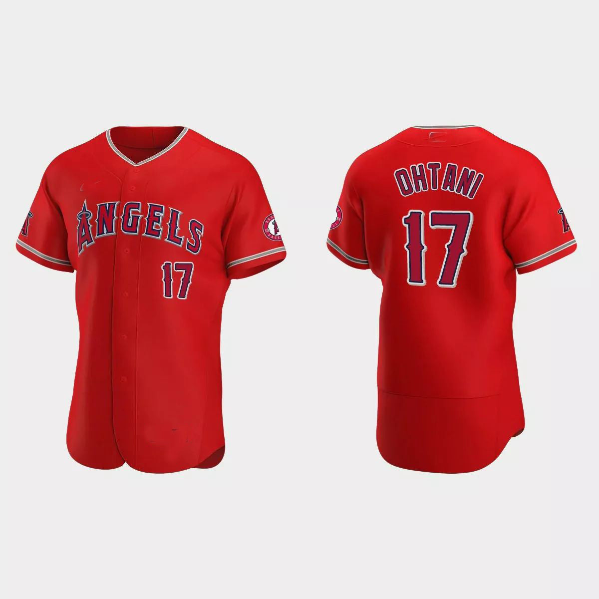 Los Angeles Angels #17 Shohei Ohtani 2020 Alternate Authentic JerseyC Red Men Youth Women Baseball Jerseys