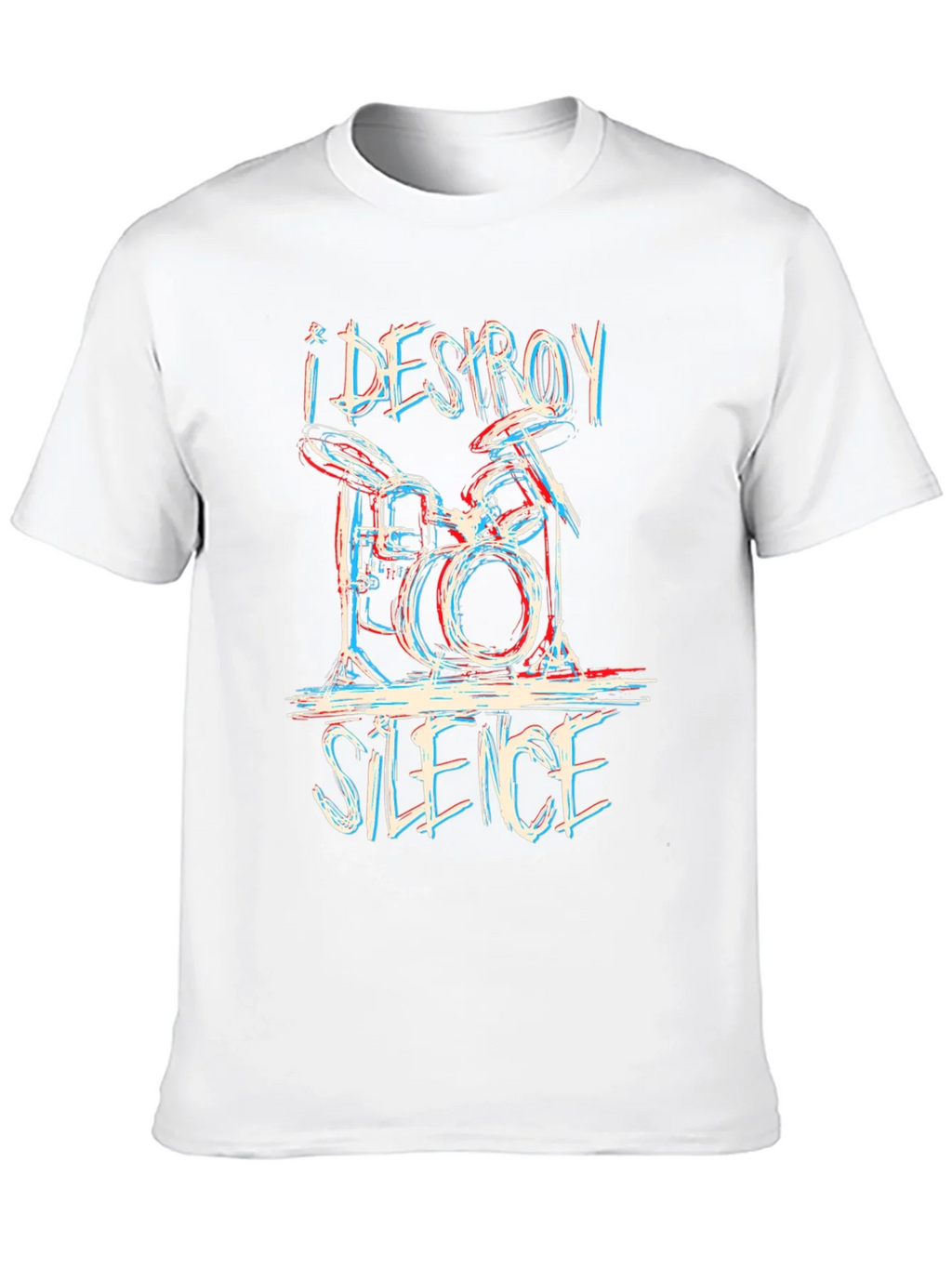 I DESTROY SILENCE Drummer Graphic Tee - Black