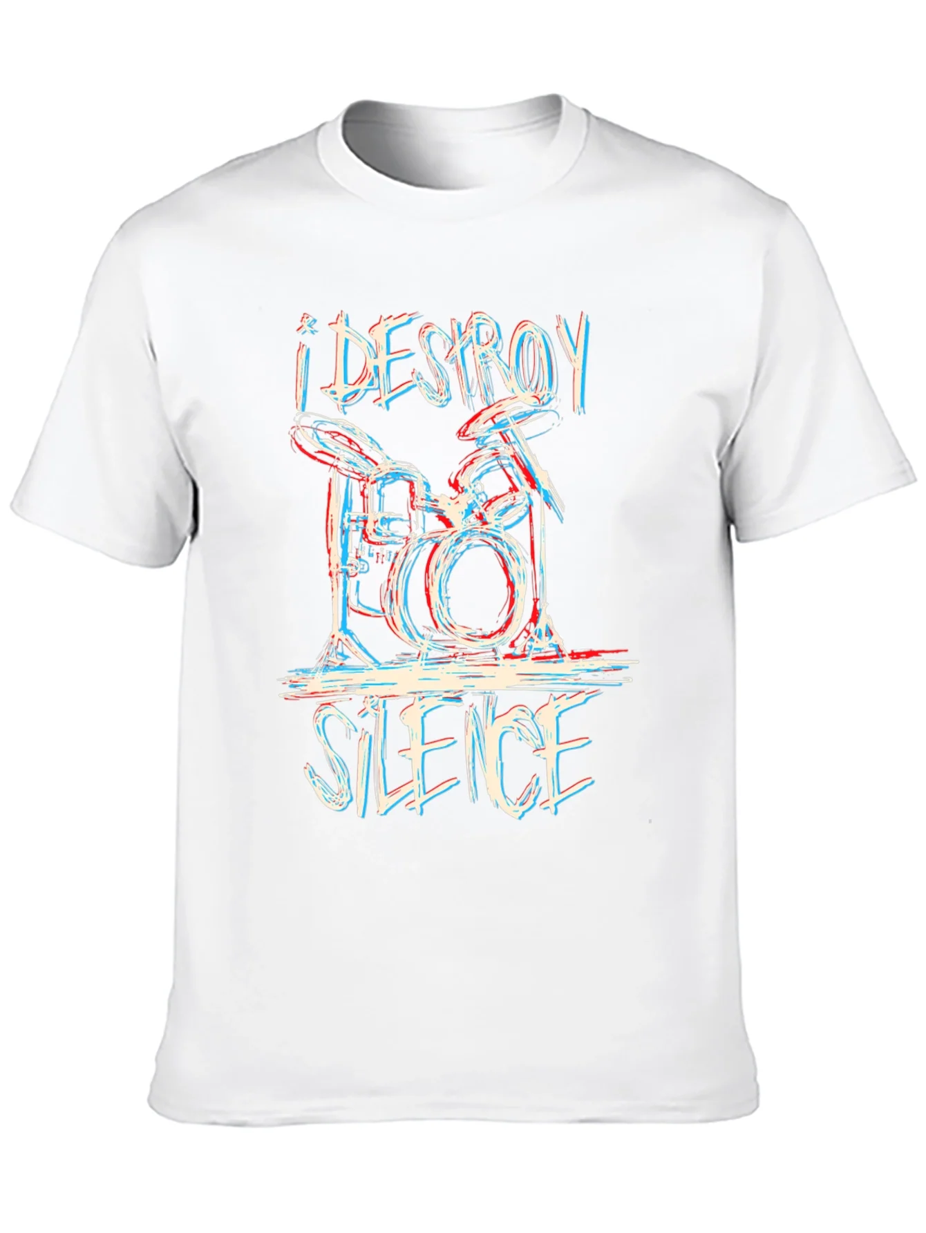 I DESTROY SILENCE Drummer Graphic Tee - Black