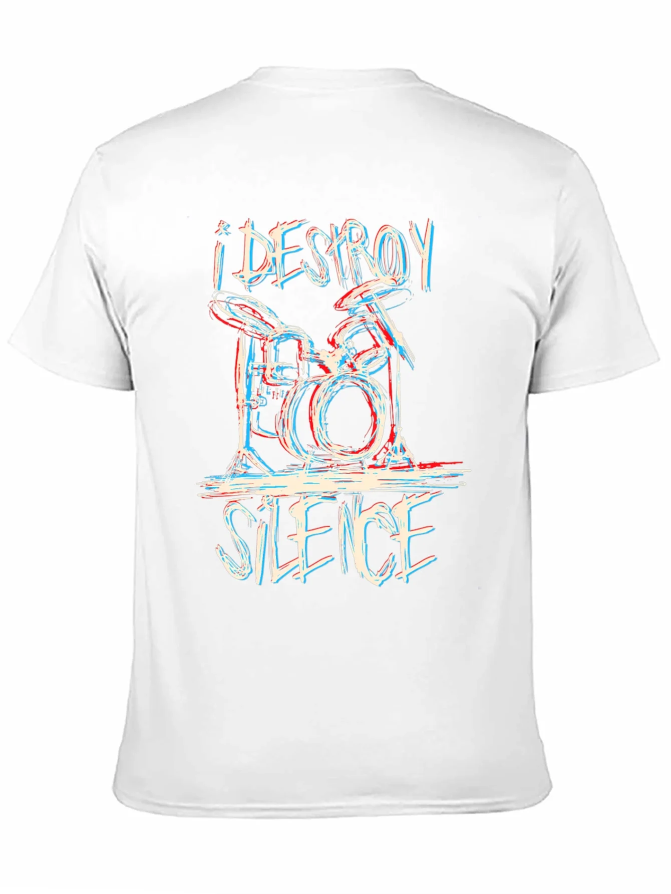 I DESTROY SILENCE Drummer Graphic Tee - Black