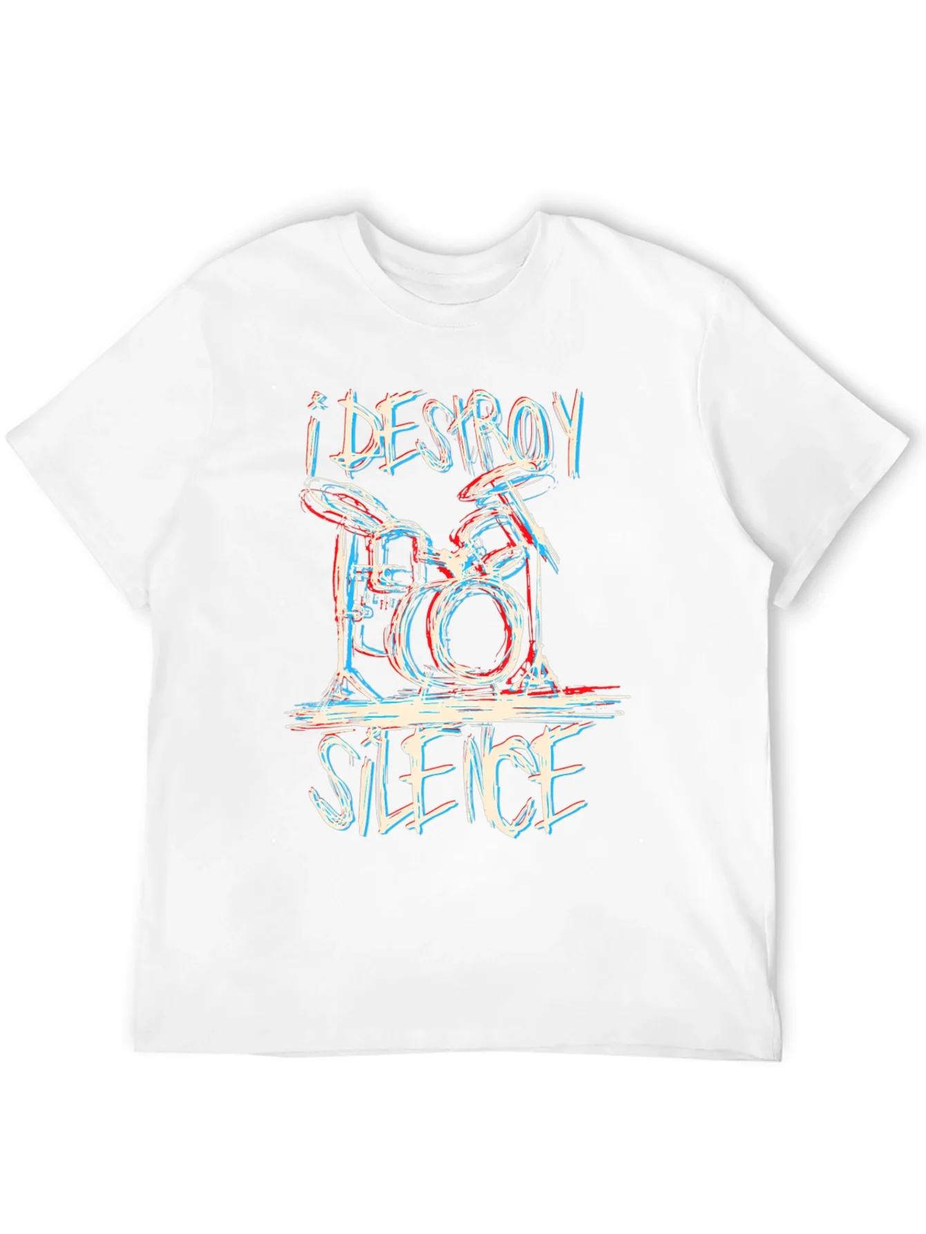 I DESTROY SILENCE Drummer Graphic Tee - Black