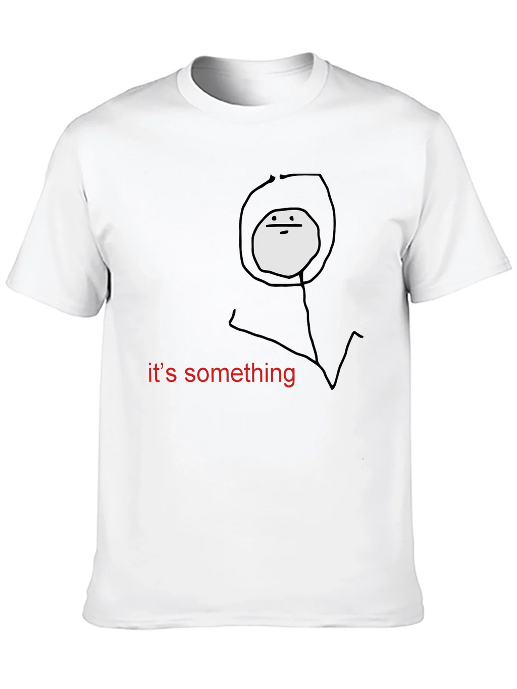 Something Meme Black T-Shirt