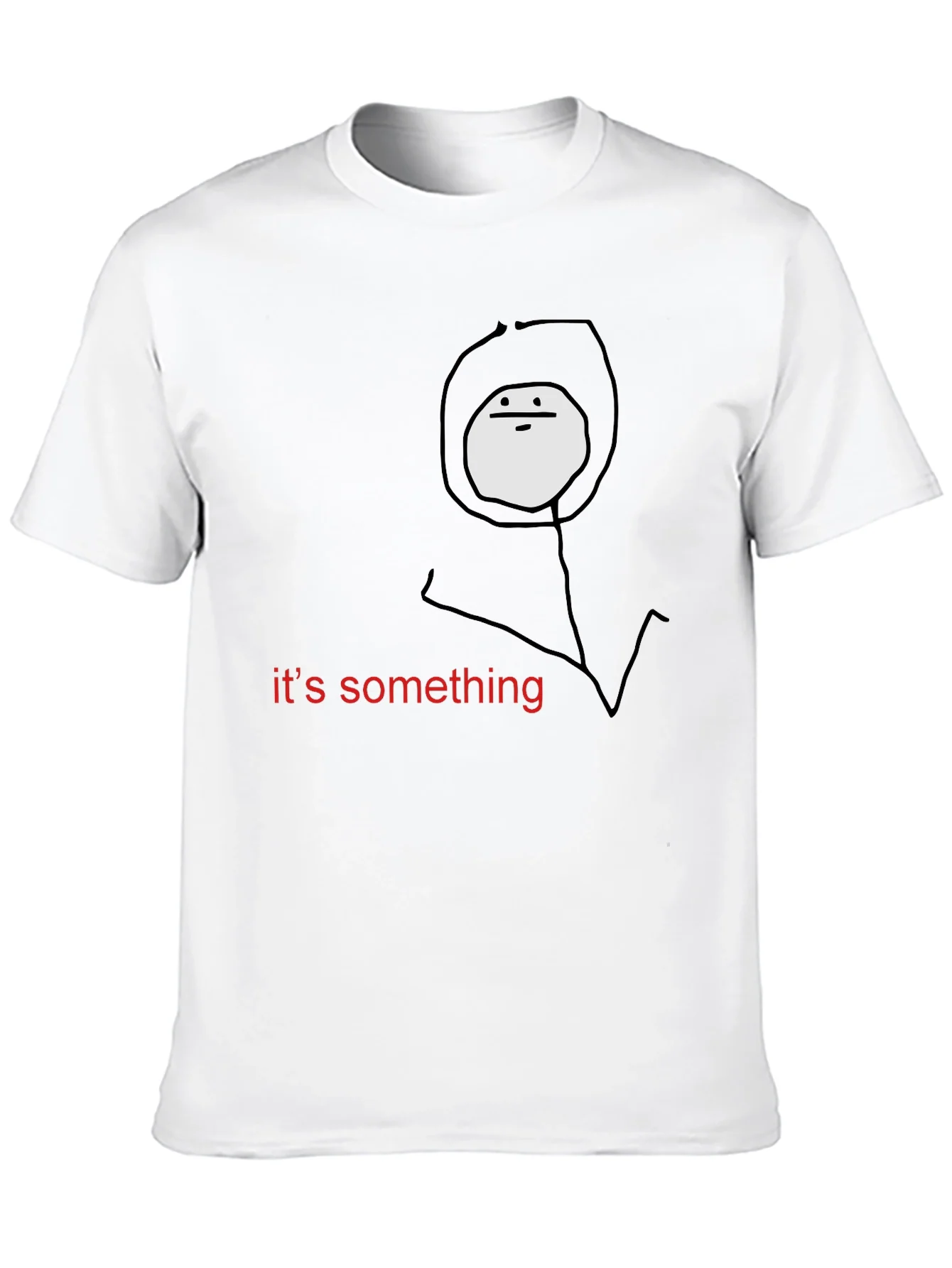 Something Meme Black T-Shirt