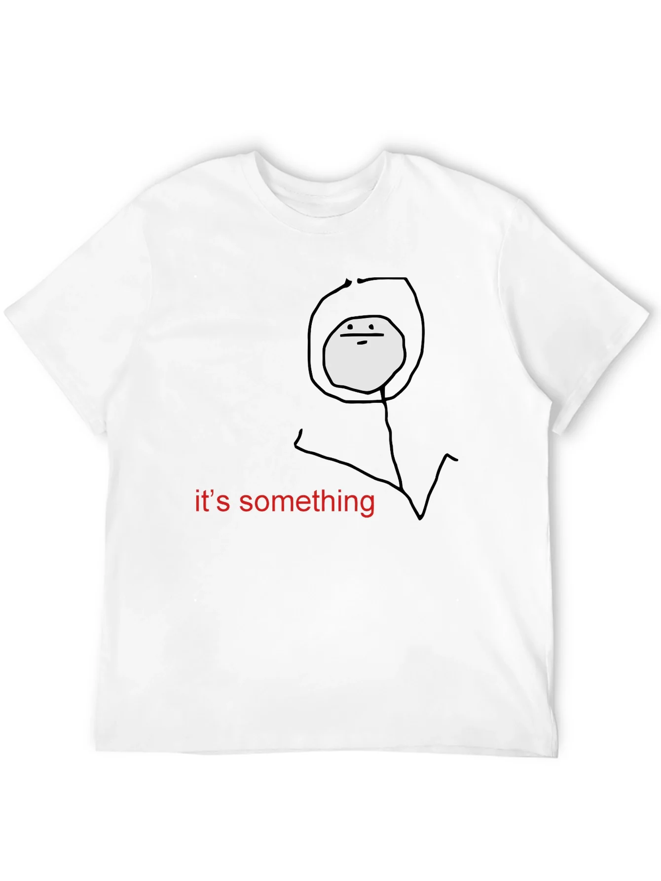 Something Meme Black T-Shirt
