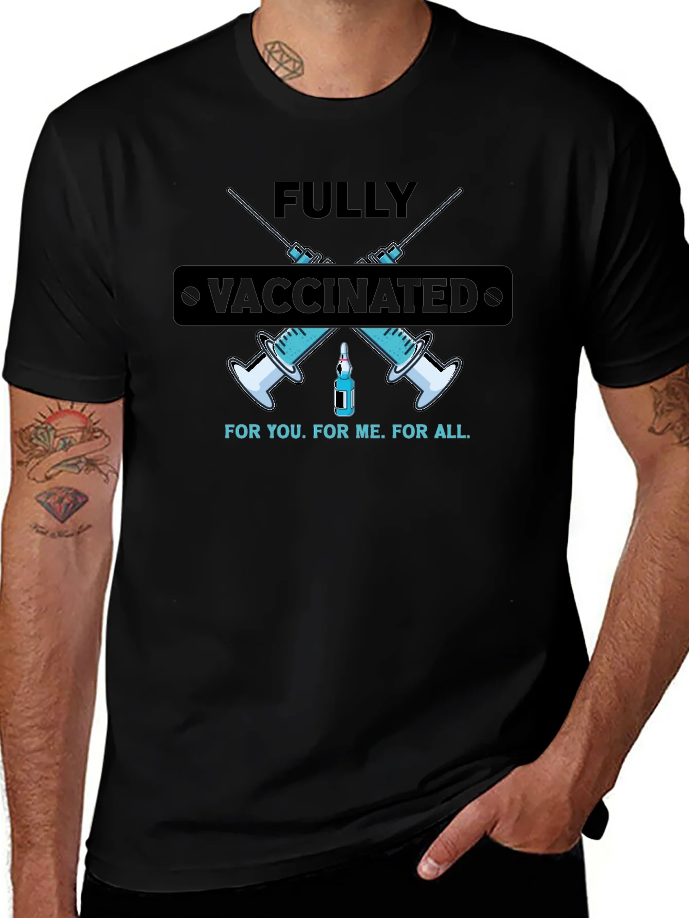 Fully Vaccinated Tee - For You For Me For All!