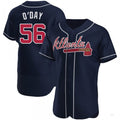 Atlanta Braves #56 Darren ODay Navy Alternate Jersey Stitches Baseball Jerseys