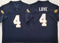 N.Dame Fighting Irish #4 Jeremiyah Love Navy 2024 F.U.S.E. Limited Stitched Football American College Jerseys