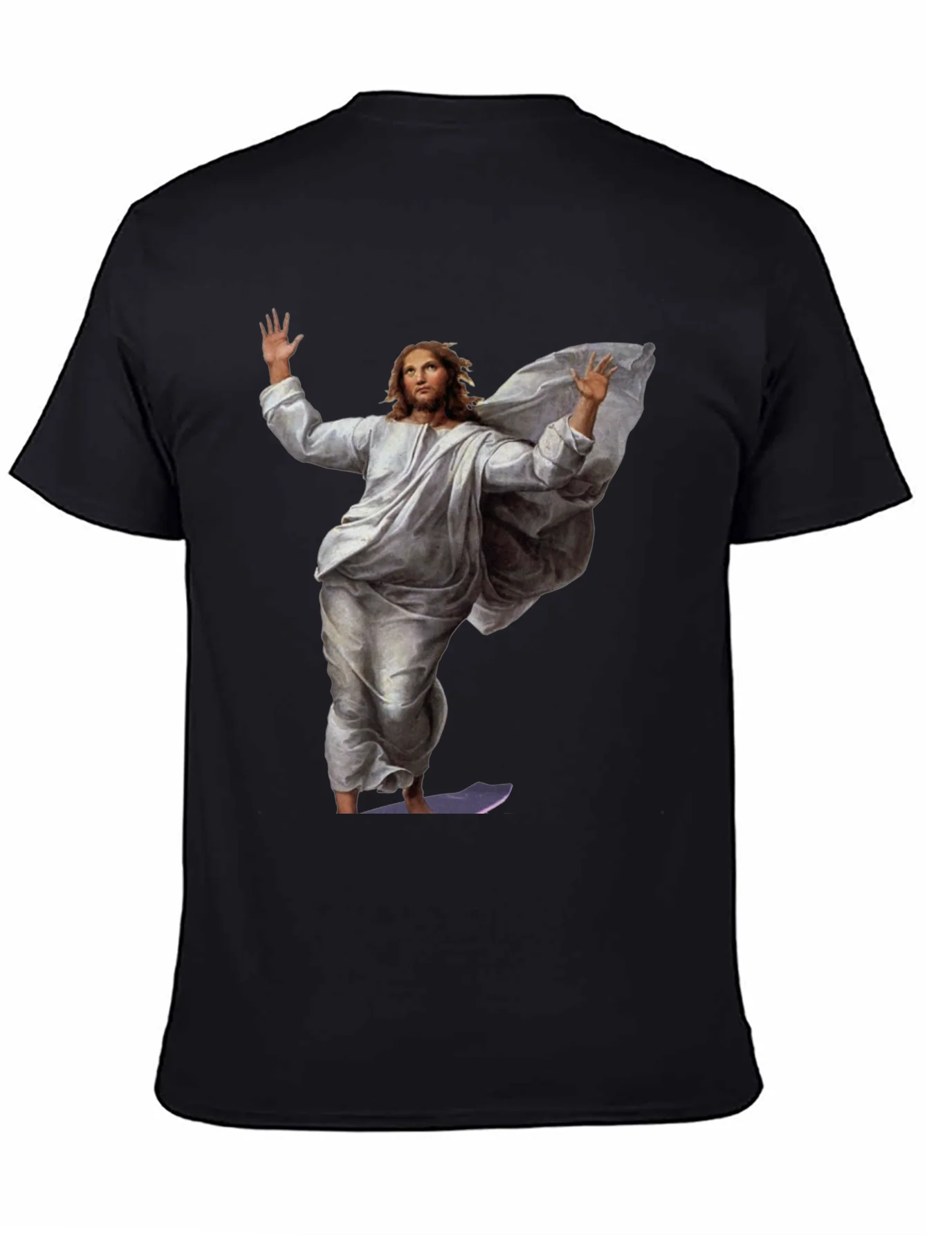 Jesus Surfing Graphic Tee - Black
