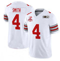 O.State Buckeyes #4 Jeremiah Smith White 2025 CFP Final With National Champions Patch F.U.S.E. Vapor Limited Stitched Football American College Jerseys