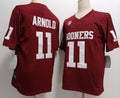 O.Sooners #11 Jackson Arnold Red FUSE Stitched American College Jerseys