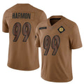 P.Steelers #99 Derrick Harmon Player Brown Salute To Service Limited Football Jerseys