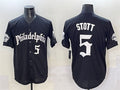 Philadelphia Phillies #5 Bryson Stott Black Gothic Vapor Limited Stitched Baseball Jersey