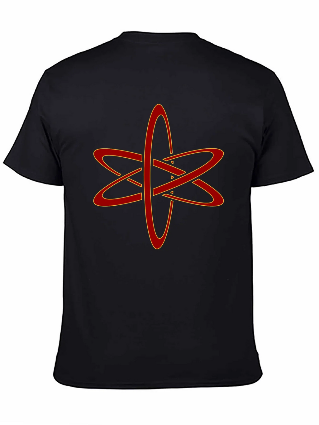 Atomic Symbol Graphic Tee - Black Cotton Blend T-Shirt
