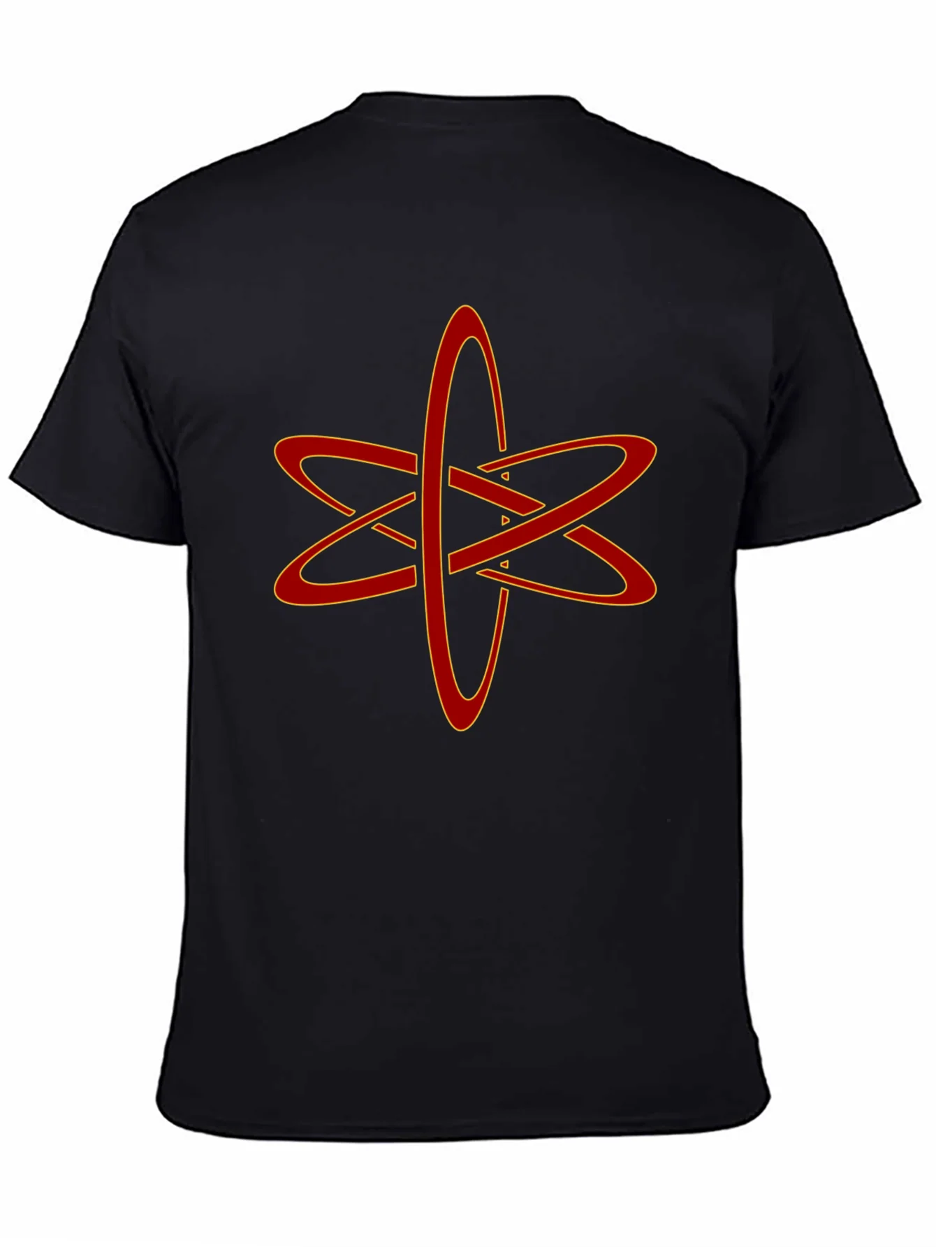 Atomic Symbol Graphic Tee - Black Cotton Blend T-Shirt