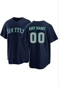 Baseball Jerseys Custom Seattle Mariners Majestic Athletic Navy Blue Alternate Custom Replica Jersey