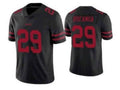 SF. 49ers #29 Talanoa Hufanga Black Scarlet Vapor Limited Jerseys Stitched American Football Jersey