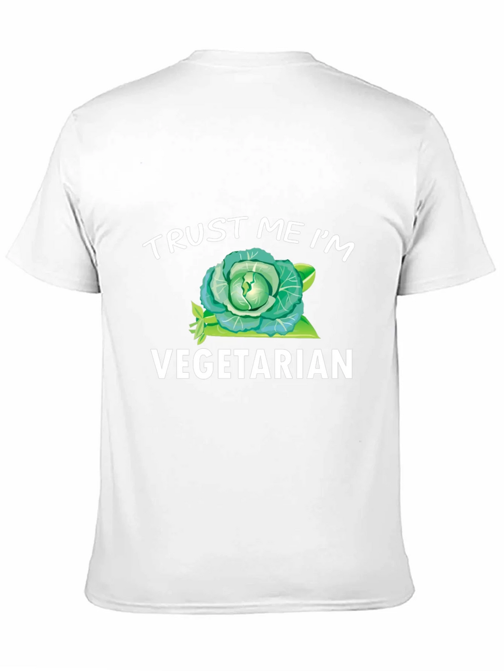 Trust Me Im Vegetarian T-Shirt Funny Cabbage Tee