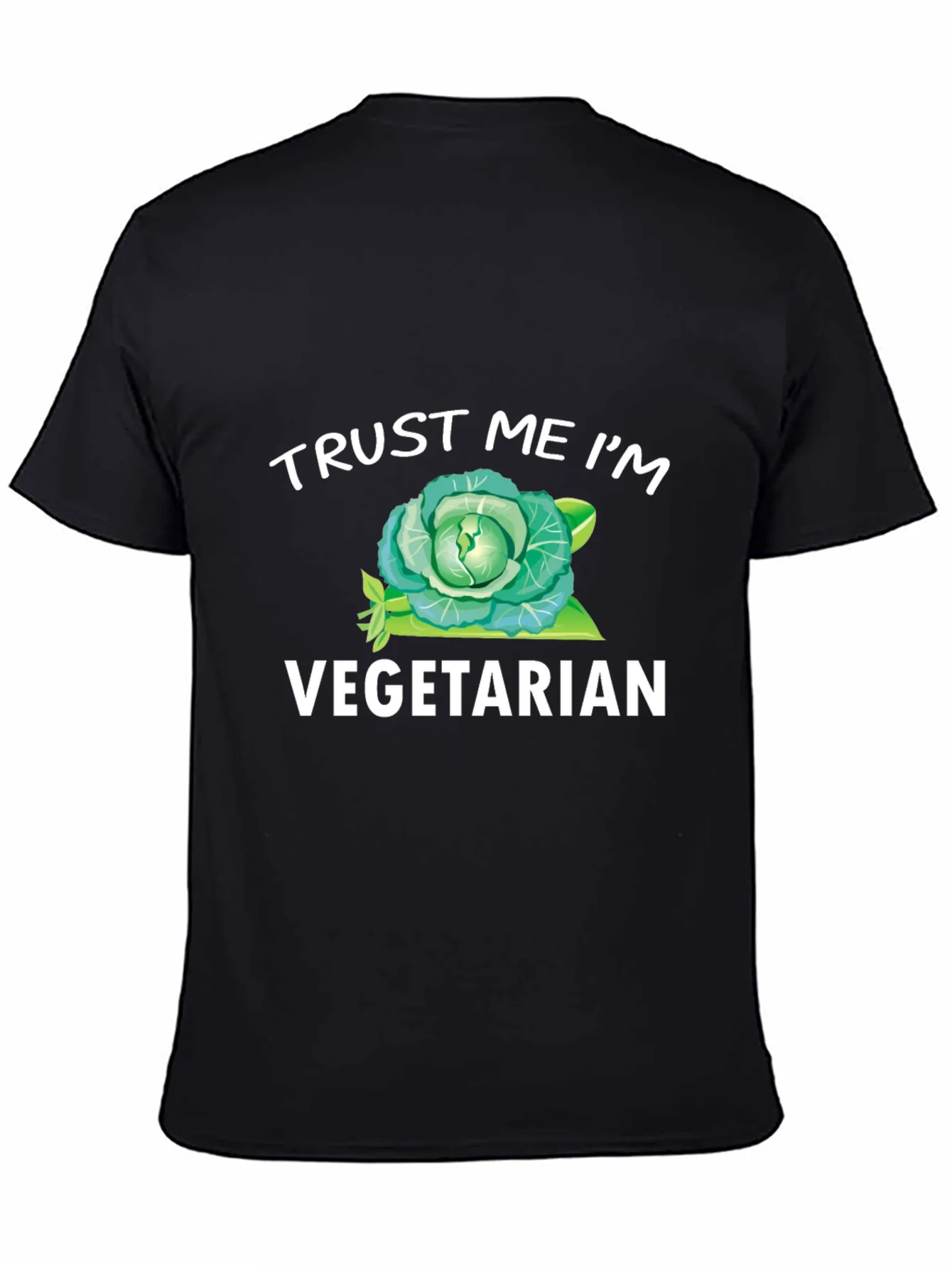 Trust Me Im Vegetarian T-Shirt Funny Cabbage Tee