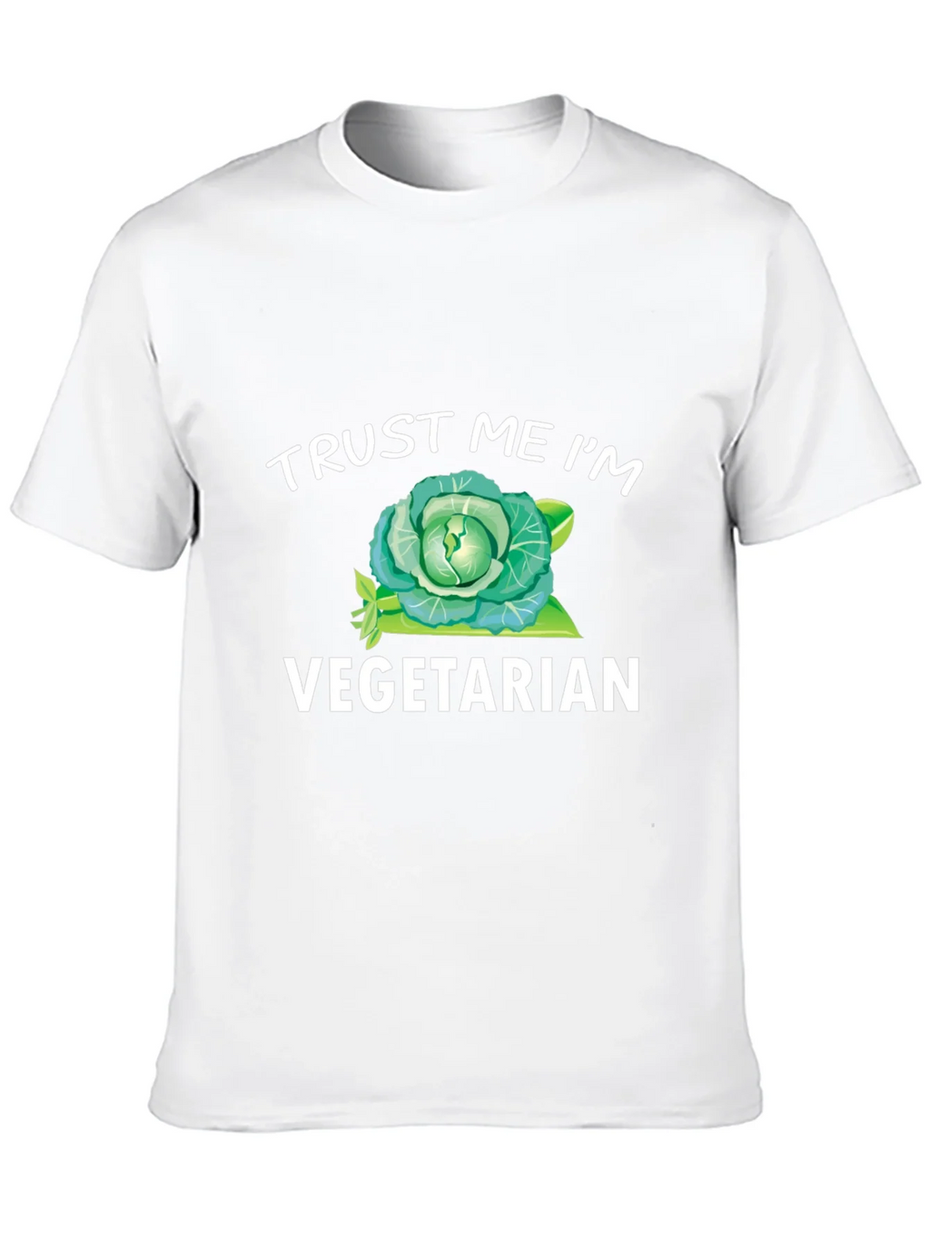 Trust Me Im Vegetarian T-Shirt Funny Cabbage Tee