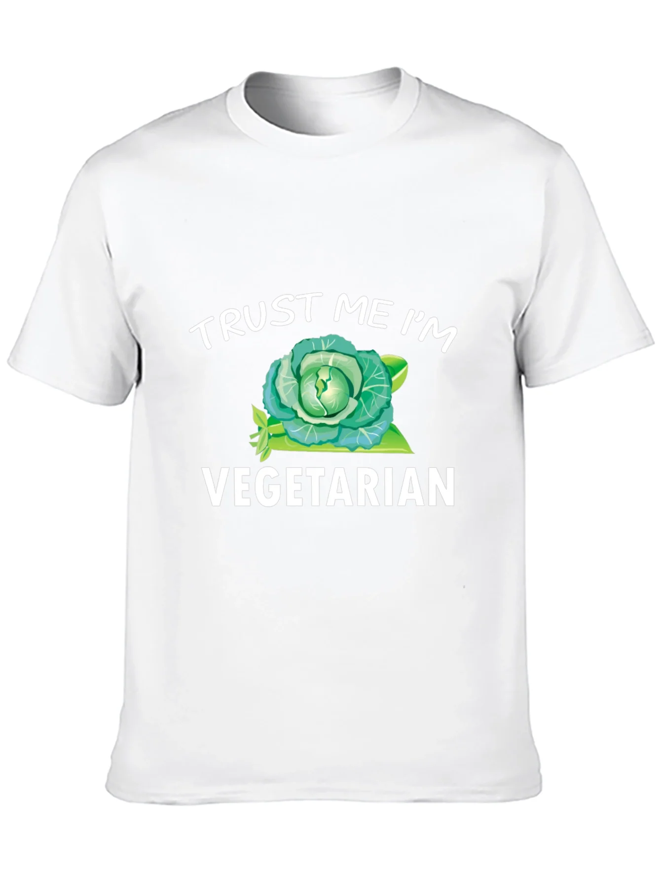 Trust Me Im Vegetarian T-Shirt Funny Cabbage Tee