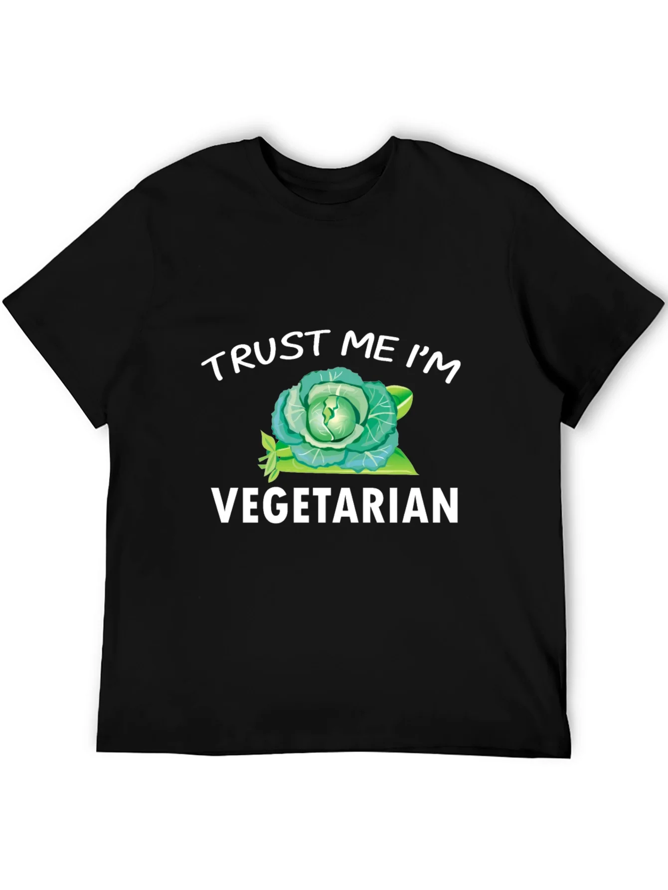 Trust Me Im Vegetarian T-Shirt Funny Cabbage Tee