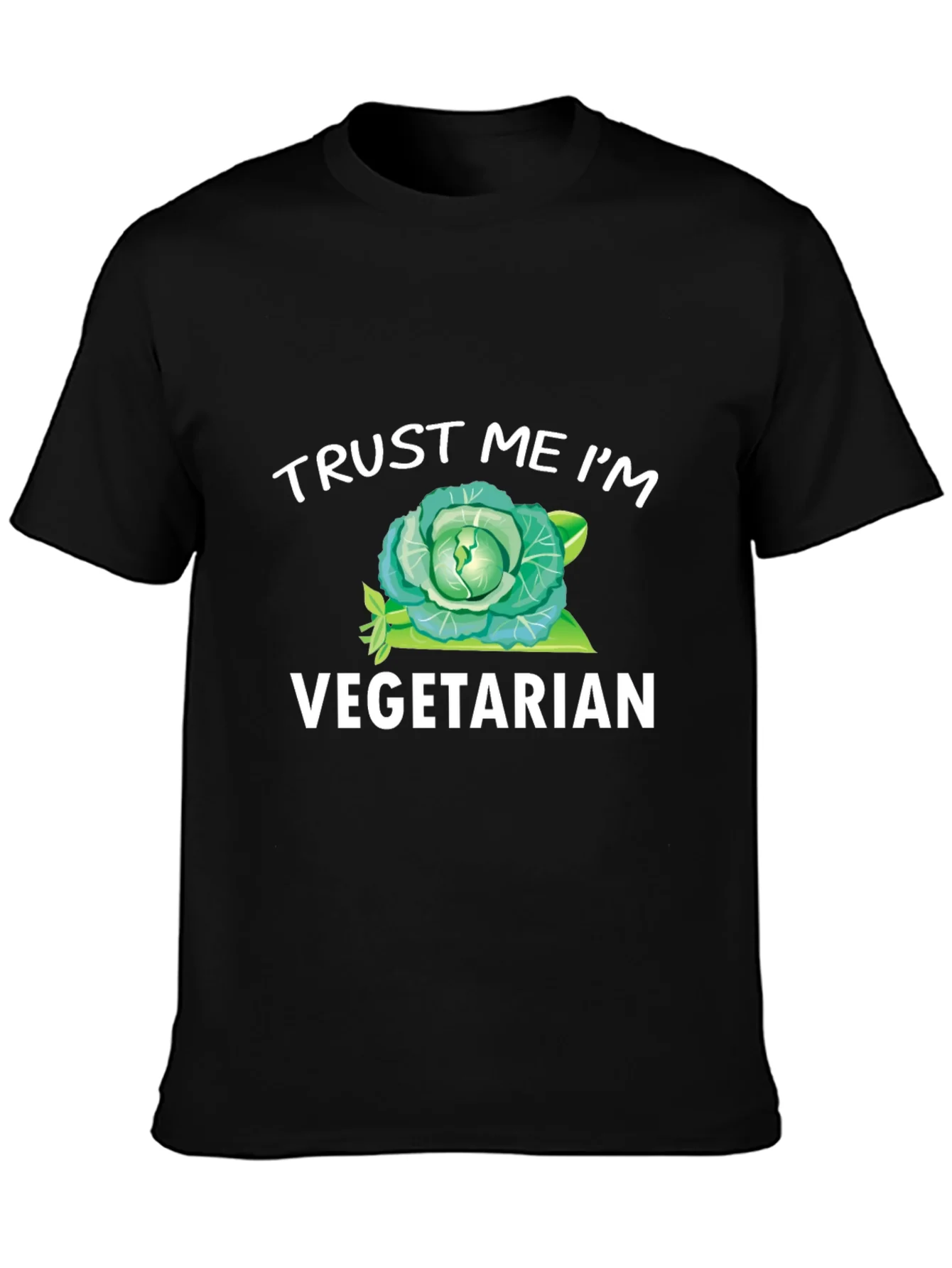 Trust Me Im Vegetarian T-Shirt Funny Cabbage Tee