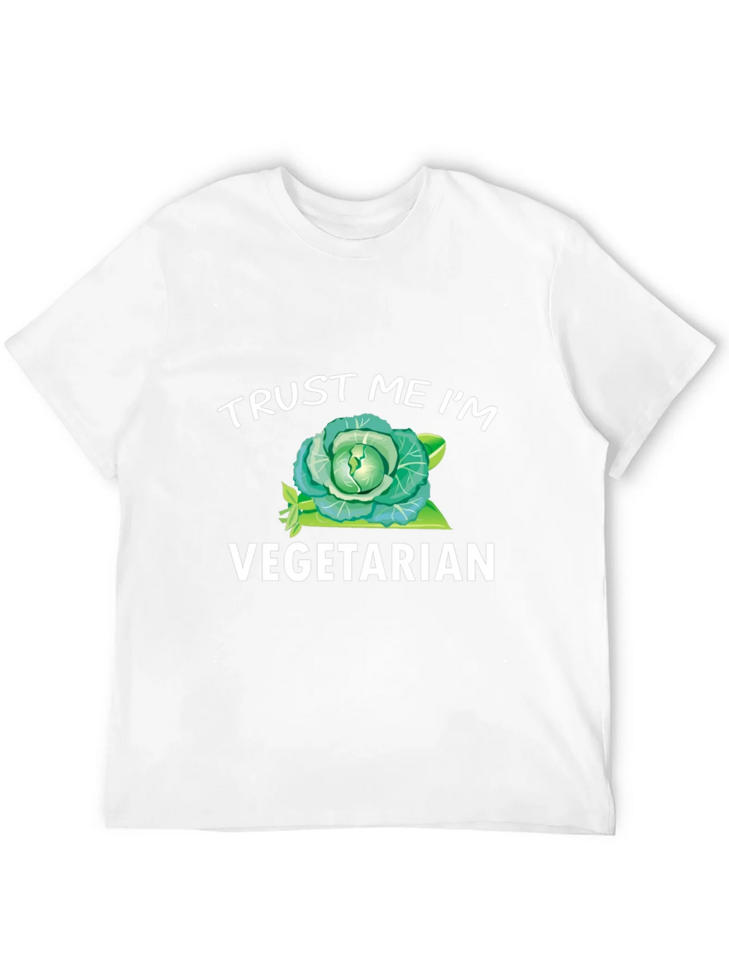 Trust Me Im Vegetarian T-Shirt Funny Cabbage Tee