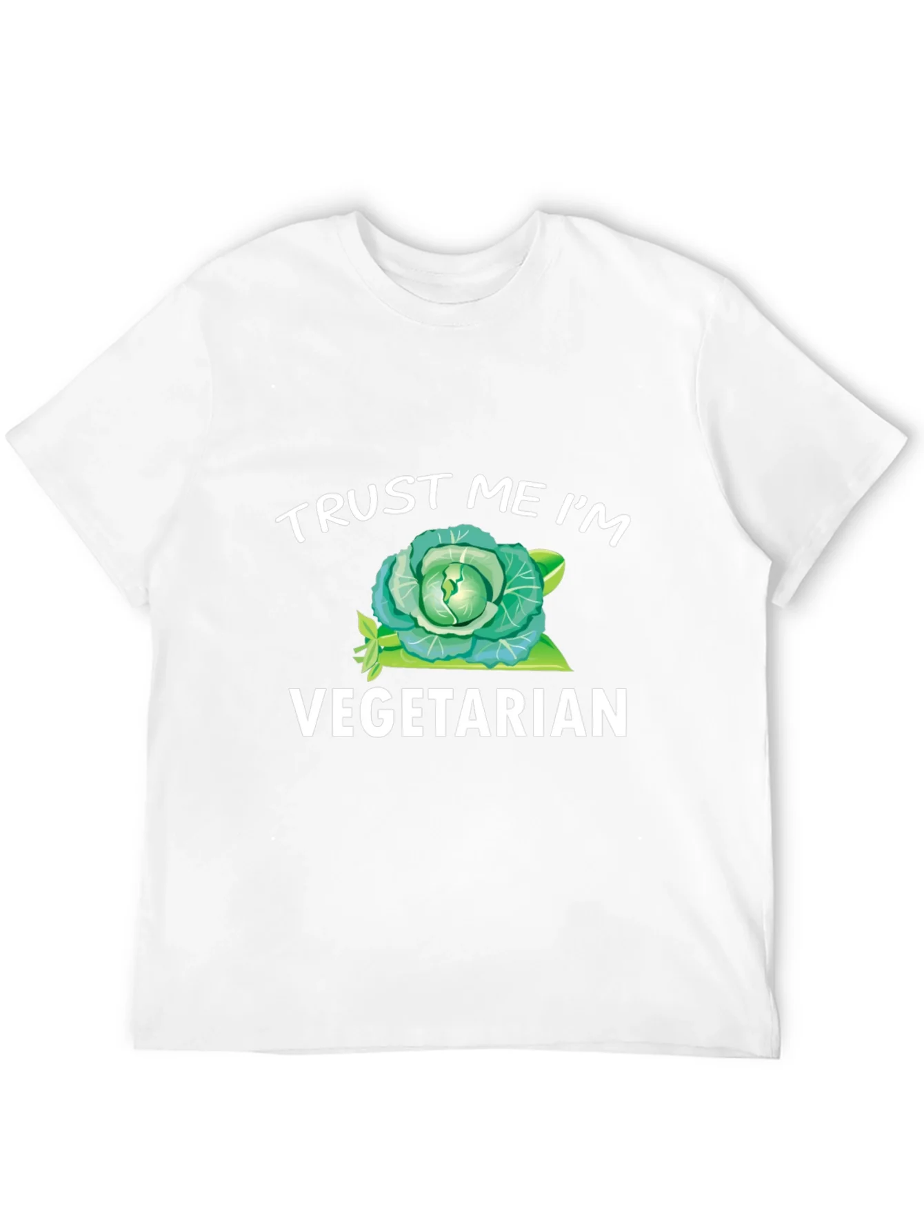 Trust Me Im Vegetarian T-Shirt Funny Cabbage Tee