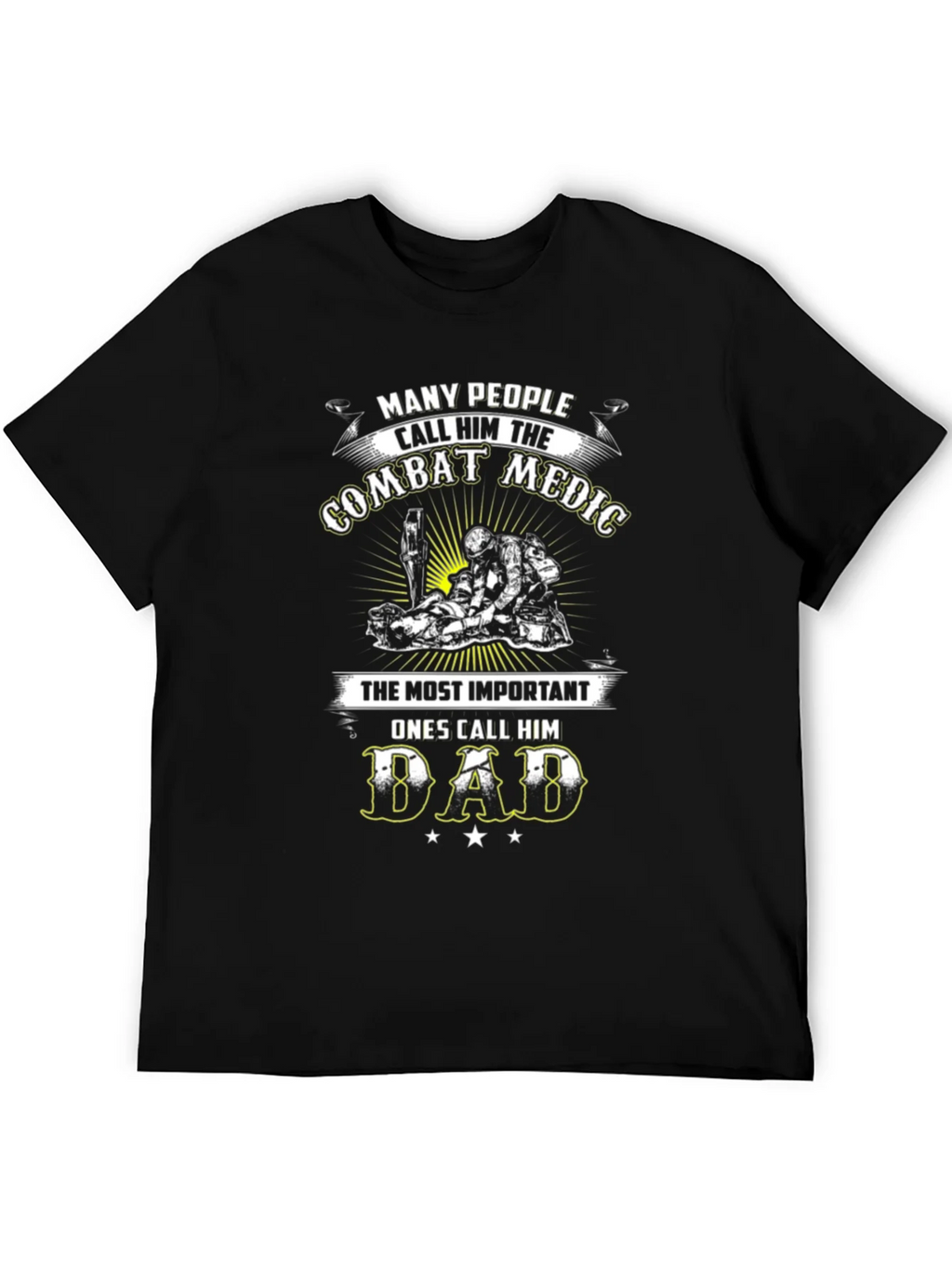 Combat Medic Dad Graphic T-Shirt