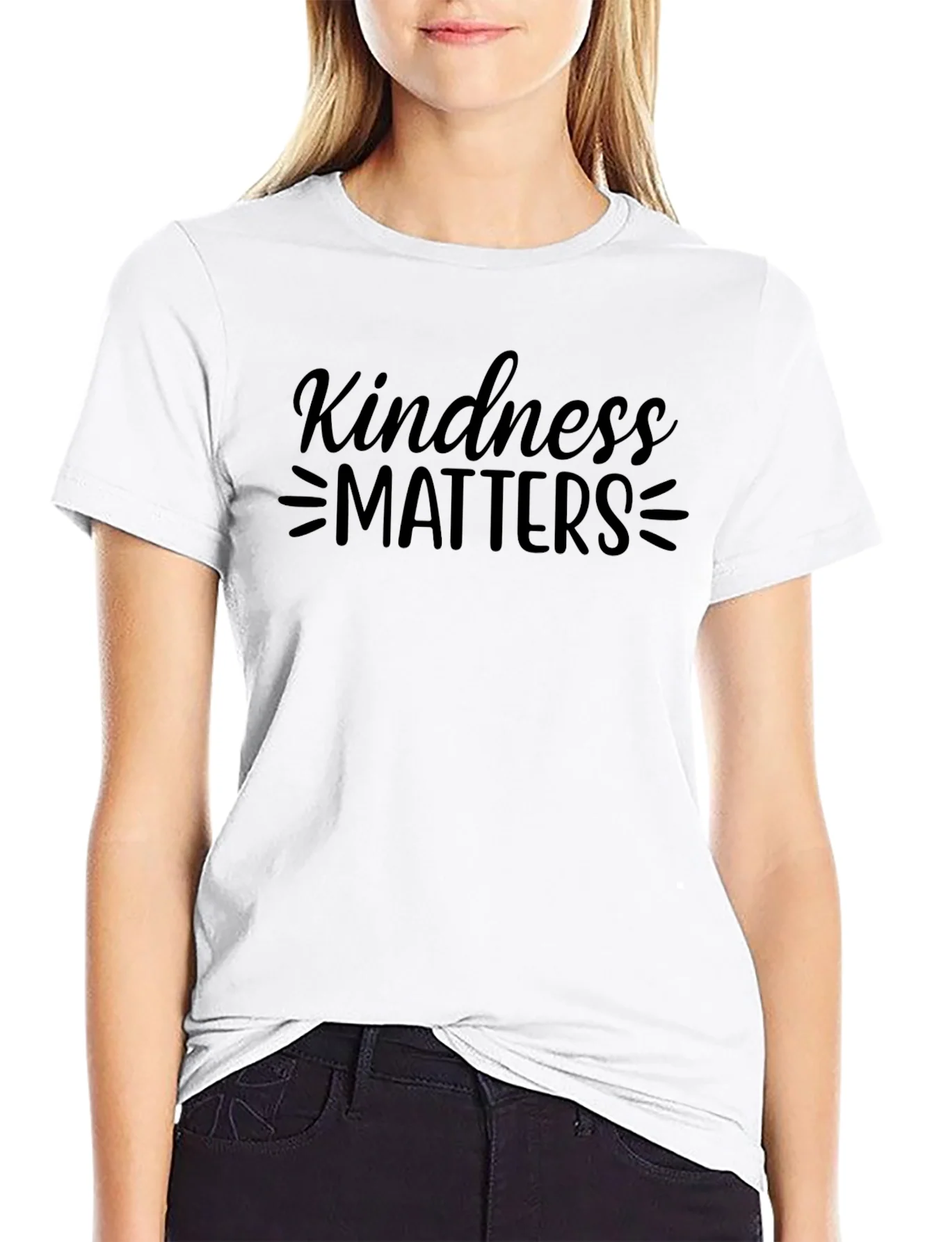 Kindness Matters Graphic Tee - Black