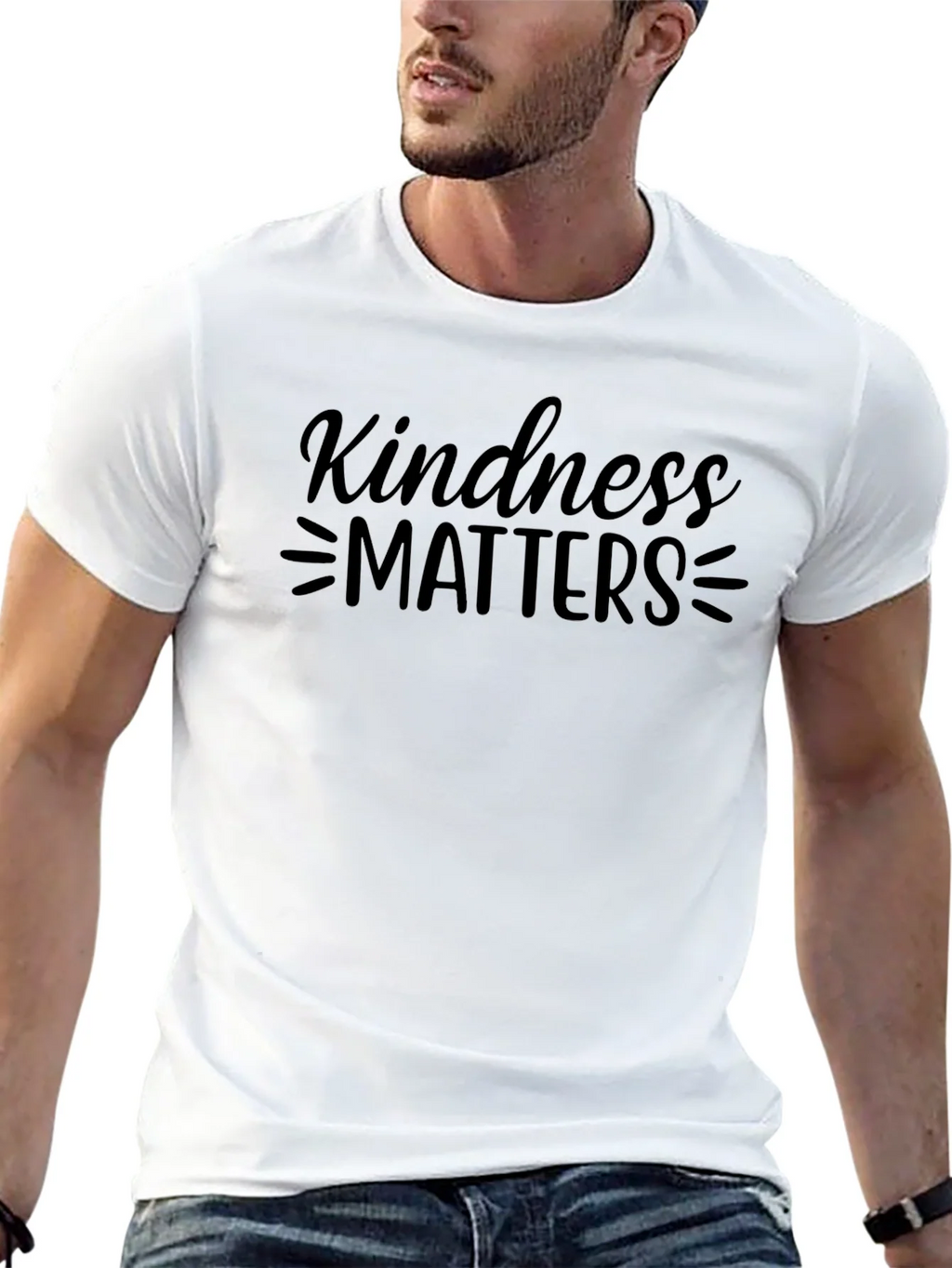 Kindness Matters Graphic Tee - Black
