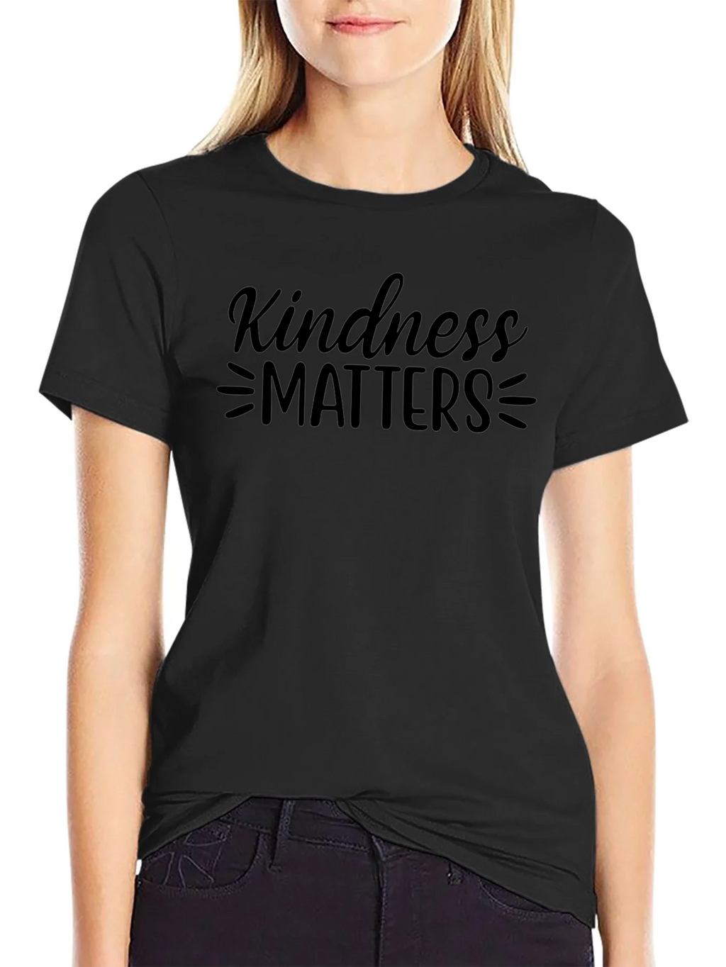 Kindness Matters Graphic Tee - Black