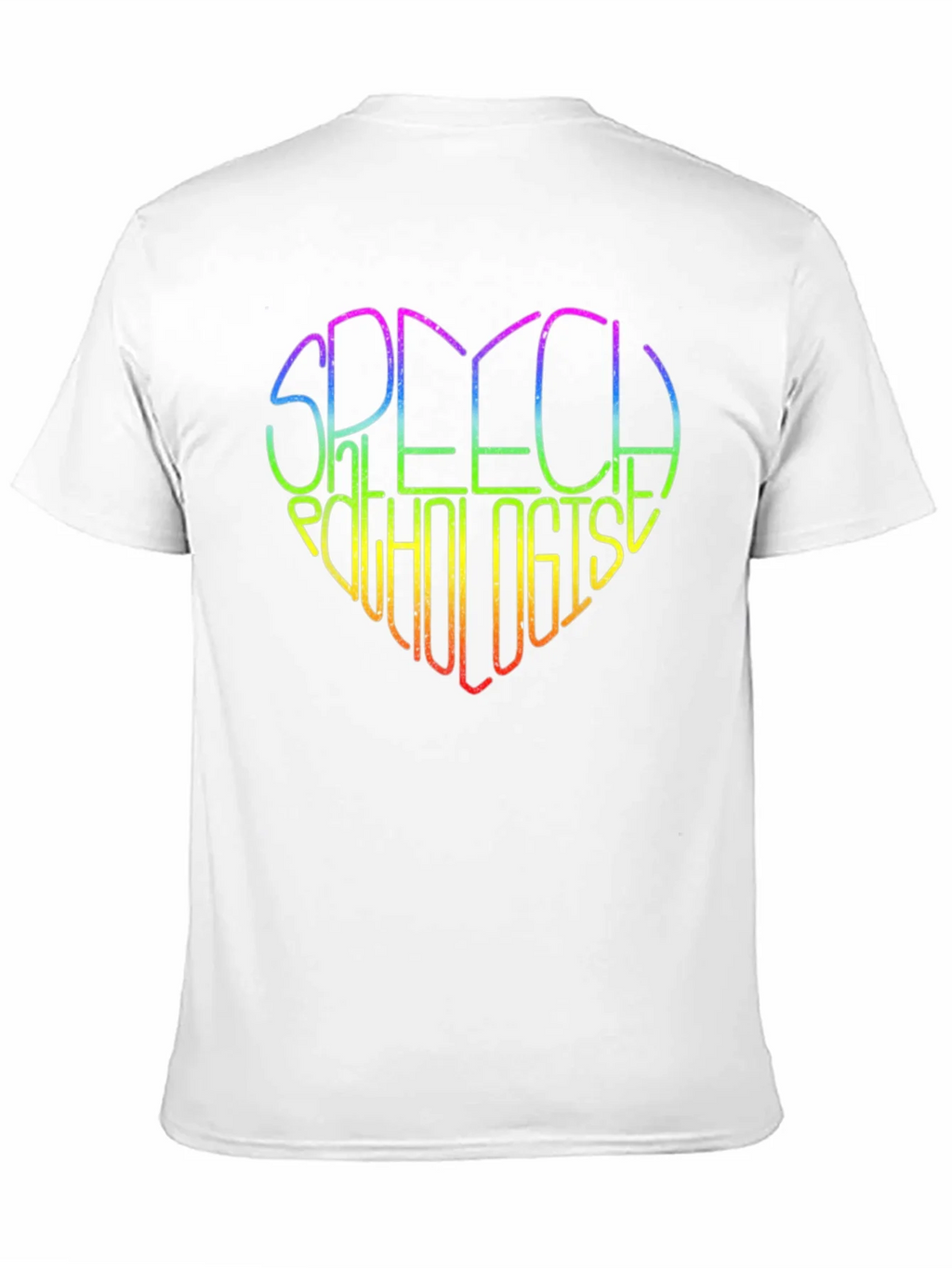Rainbow Speech Pathologist Heart T-Shirt