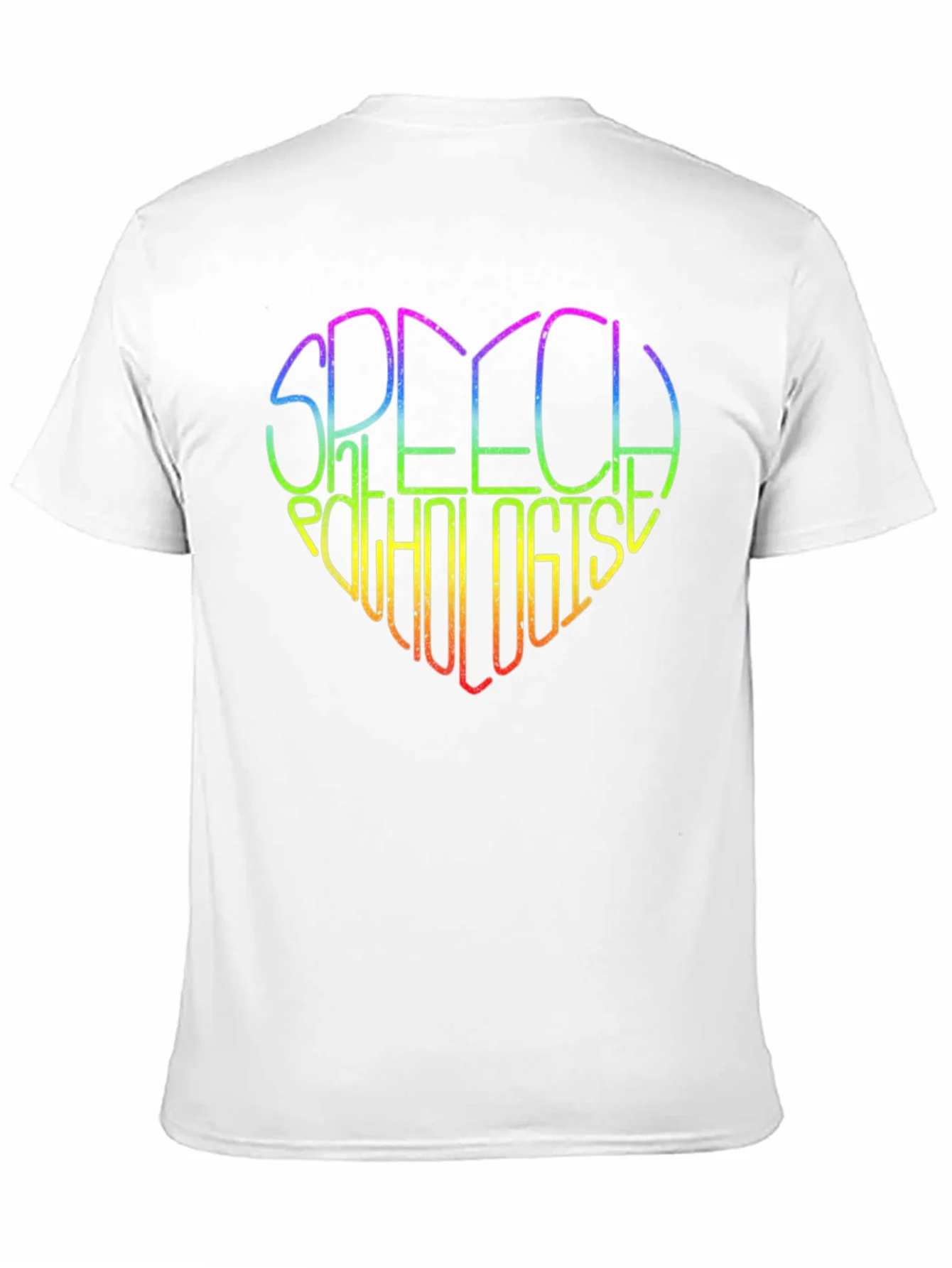 Rainbow Speech Pathologist Heart T-Shirt
