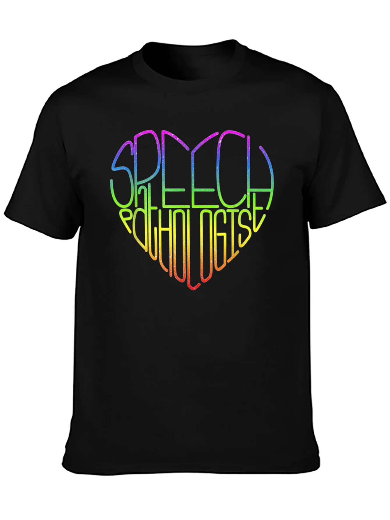 Rainbow Speech Pathologist Heart T-Shirt